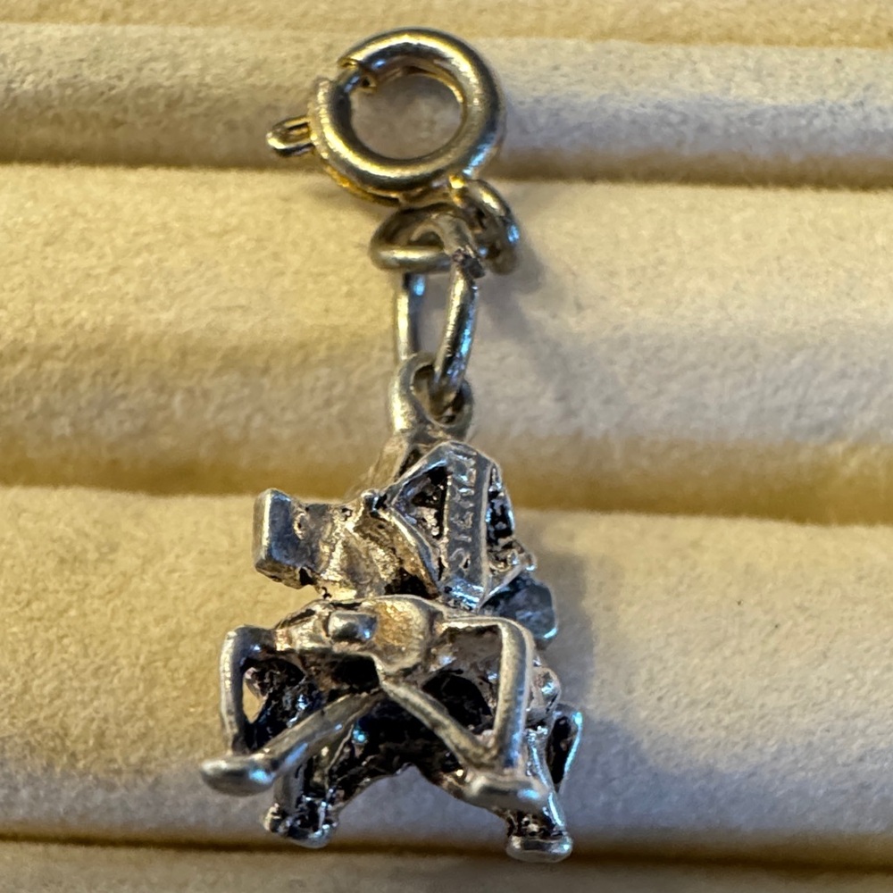 Silver Moon Lander Charm Pendant